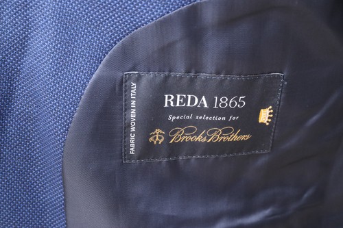 Brooks Brothers Regent Reda Special Selection Wool Cobalt Blue Blazer SZ 46R - Picture 7 of 9