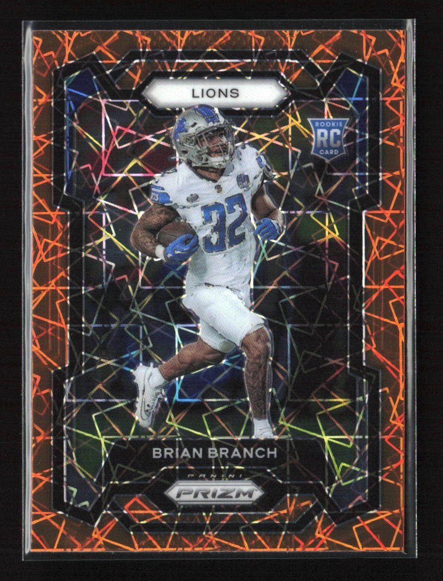2023 Panini Prizm Brian Branch Orange Lazer RC #328
