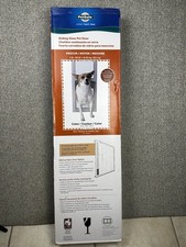 PETSAFE Sliding Glass Pet Door - MED 1-40lbs - White - Fits 76" - 81" New
