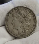 1878 S  US Morgan Silver Dollar $1 XF (Stained)