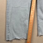 Levi's Jeans Womens 32 Ribcage Straight Ankle High Rise Raw Hem Light Button Fly — photo 7