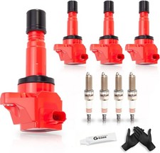 4pcs Uf672 Ignition Coil Iridium Spark Plug For 2012-2015 Honda Civic 1.8l L4