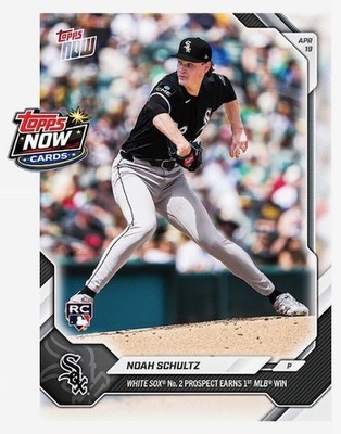 2026 Topps Now MLB #99 Noah Schultz RC Chicago White Sox - PRESALE
