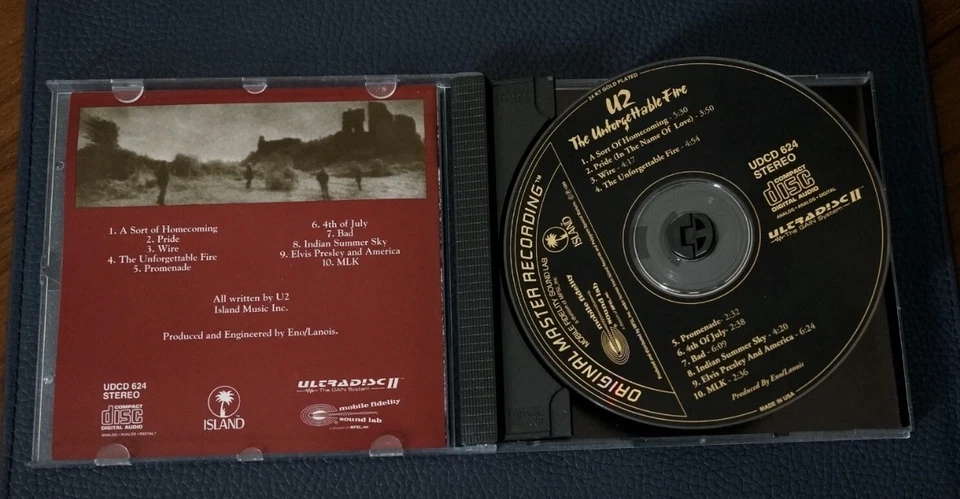 U2 - THE UNFORGETTABLE FIRE - Original Master Recording - MFSL - Ultradisc - Image 3 of 4