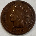 1896 U.S. Indian Head Penny One Cent Business Strike Coin