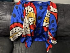 Yolanda Lorente hand painted silk blazer size...