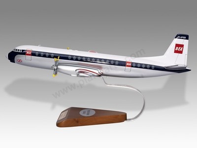 Vickers Vanguard BEA Version 2 Mahogany Wood Handmade Desktop Airplane Model
