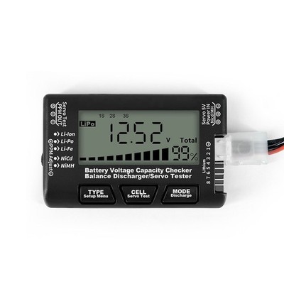 RC -Batteriespannungskapazität RC -Ausgleichs -Entlastungstester LCD Digital