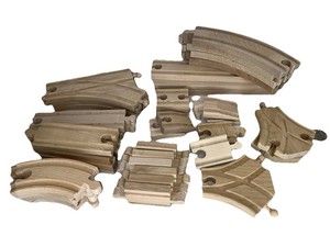 Vintage BRIO Wooden Railway Train Track Wood Additional Lot Brio Railway Sets