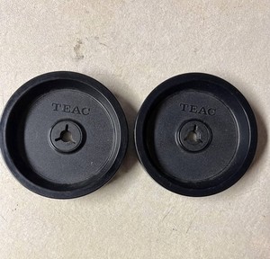 Pair of Vintage TEAC Hub Adapters Reel To Reel Tape