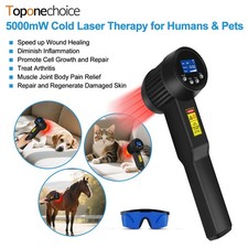 5W Class IV Non-Invasive Laser Therapy 650nm 808nm for Pain Relief Human/Pet