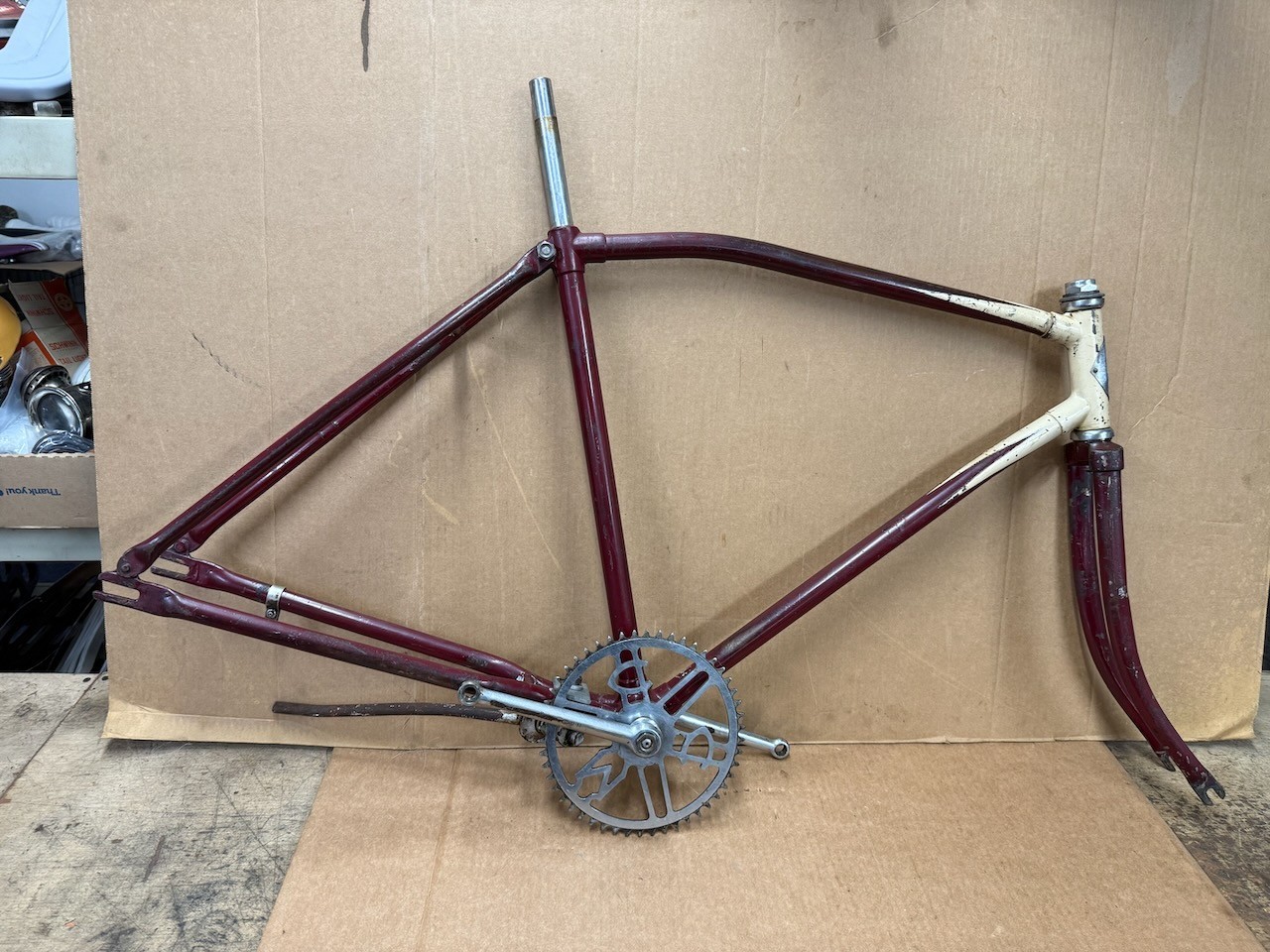 (Used) CCM Cleveland Camelback 26" Mens Bicycle Frame Set Vintage Original 1940's? (250.00 USD) (Used) CCM Cleveland Camelback 26" Mens Bicycle Frame Set Vintage Original 1940's? (250.00 USD)