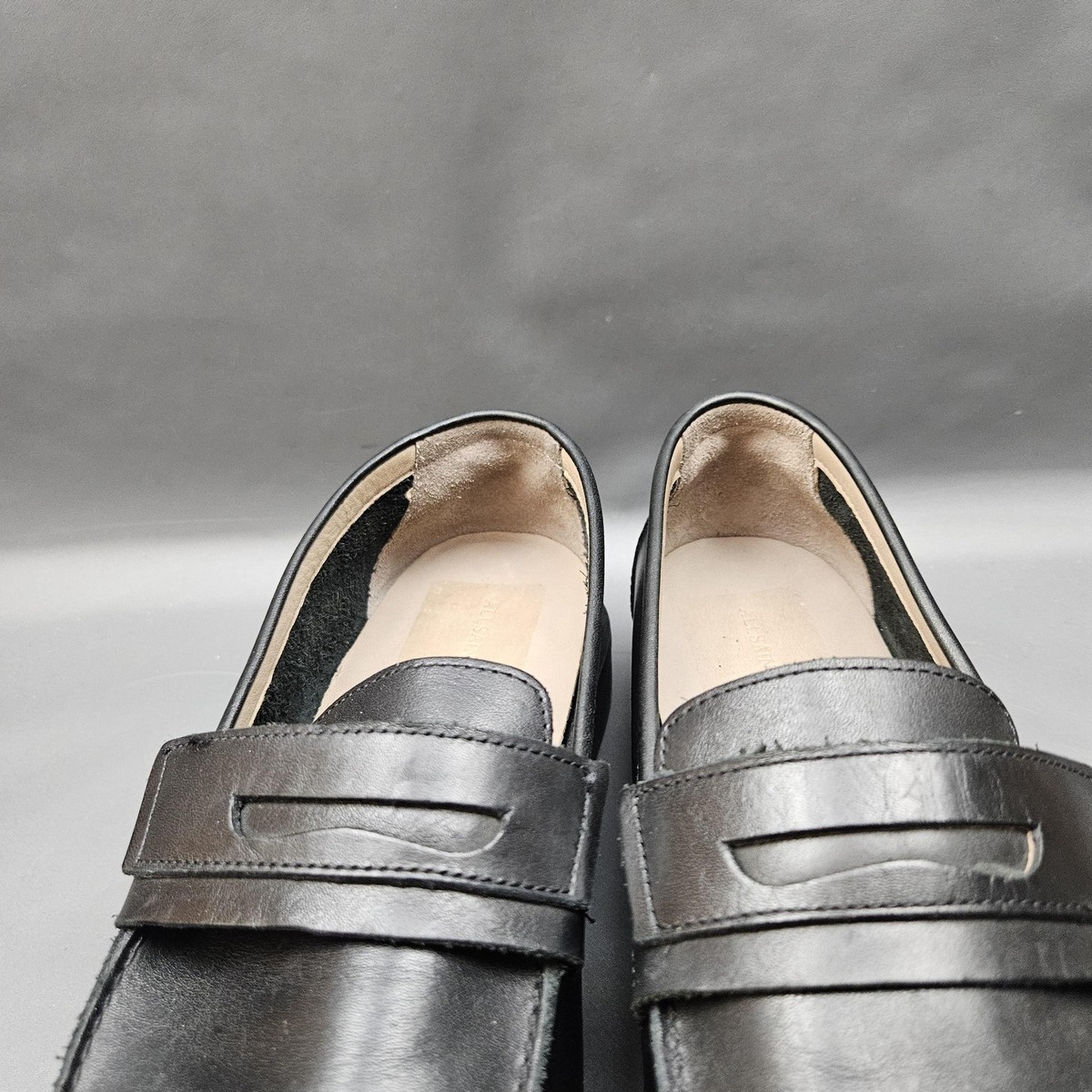 All Saints Sam Black Leather Loafers Men\'s size 13 Need AllSaints Sam Shoes Mens Size 13 Black Leather Penny Loafers  main image 2