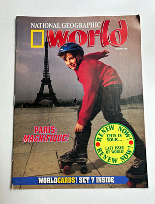 National Geographic World Magazine February 1994 Illustrated Paris Cover