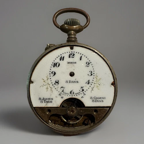 Antique Spiral Breguet Visible Balance Wheel Pocket Watch