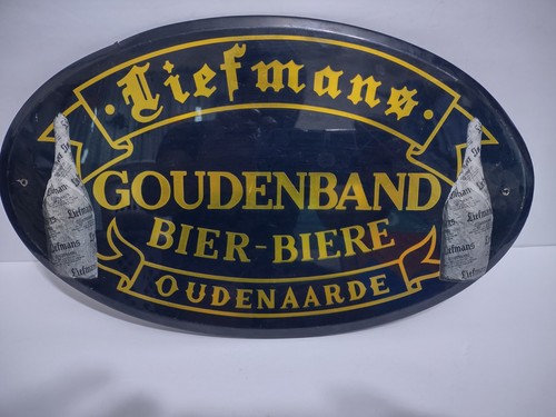Vintage Liefmans Goudenband Bier Biere Oudenaarde Bar Sign Beer 15" x 9" E2 - Picture 2 of 8