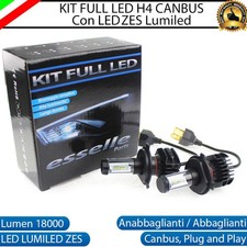 KIT LED H4 6000K CANBUS XENON 18000 LM LUMEN REALI FORD FIESTA MK5 V NO AVARIA