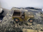 Vintage 1960s TONKA TOYS USA Pressed Steel GR2-2431 Military Army Jeep Truck