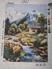 Via Printed Needlepoint Tapestry Gobelin Canvas Only 30x40cm