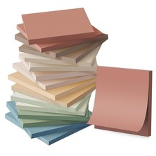 (16 Pack) Sticky Notes 3x3, Vintage Colors, Sticky Pads, Recyclable, Easy