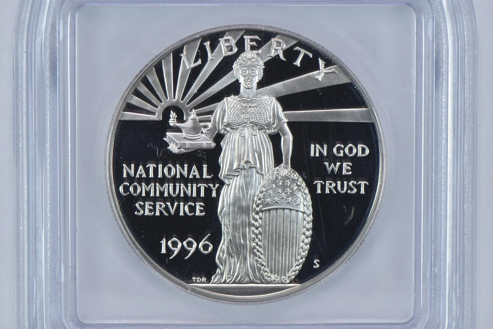 1996-S Community Service Commemorative Silver Dollar PR70 DCAM ICG *1831 - Image 3 of 4