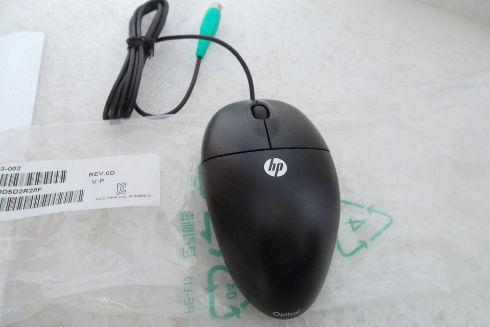 HP 600553-002 PS/2 Optical Mouse 2-Button Scroll Wheel 537748-001 M-S0005-O NEW - Image 2 of 4