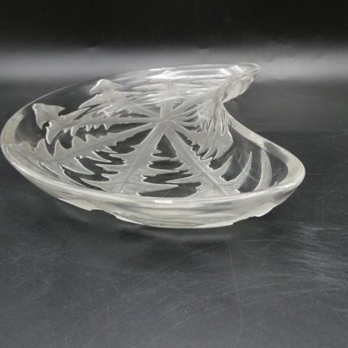 Pissenlit by Rene Lalique R Lalique Crescent Salad Plate Excellent - 第 5/9 張圖片