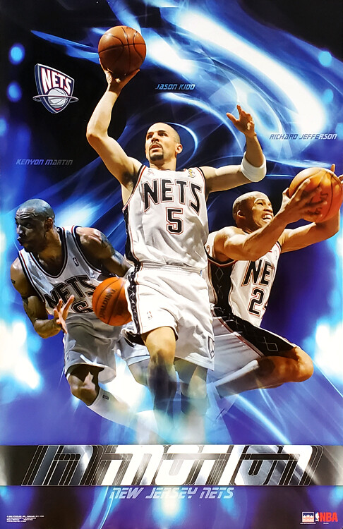 NEW JERSEY NETS 2003 22x34 POSTER - Jason Kidd, Richard Jefferson