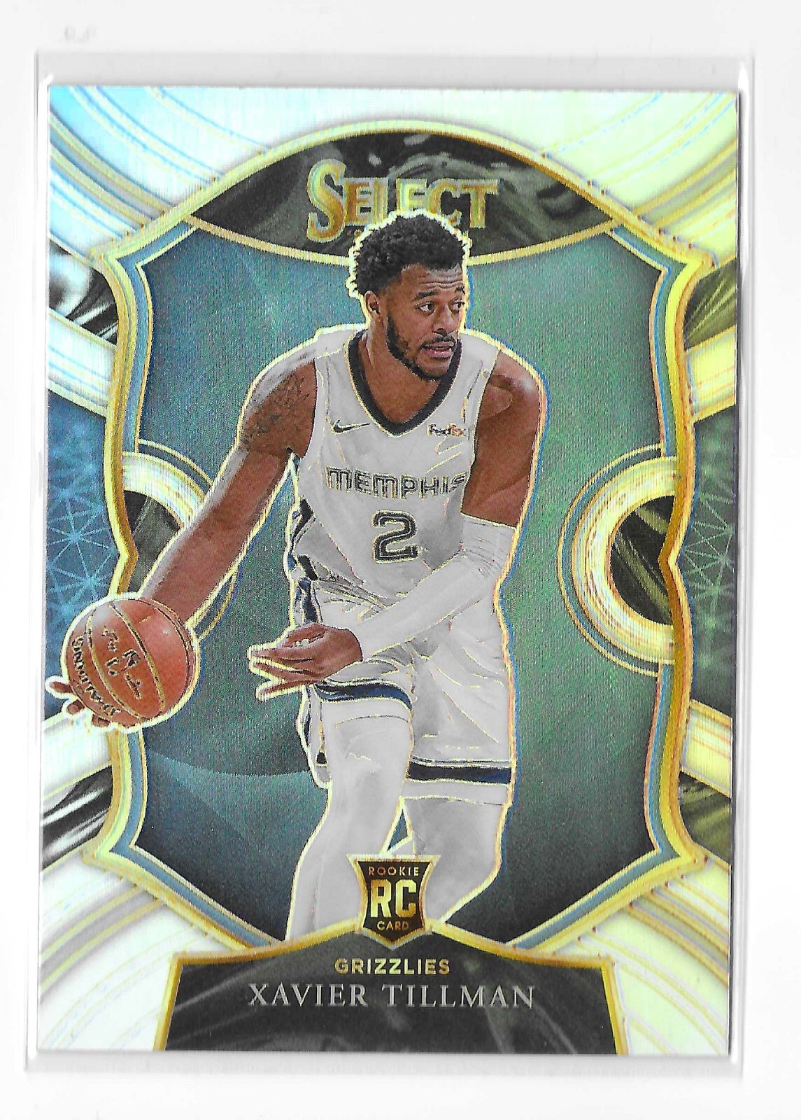 2020-21 Panini Select Concourse Silver Prizm Xavier Tillman #95 Rookie RC