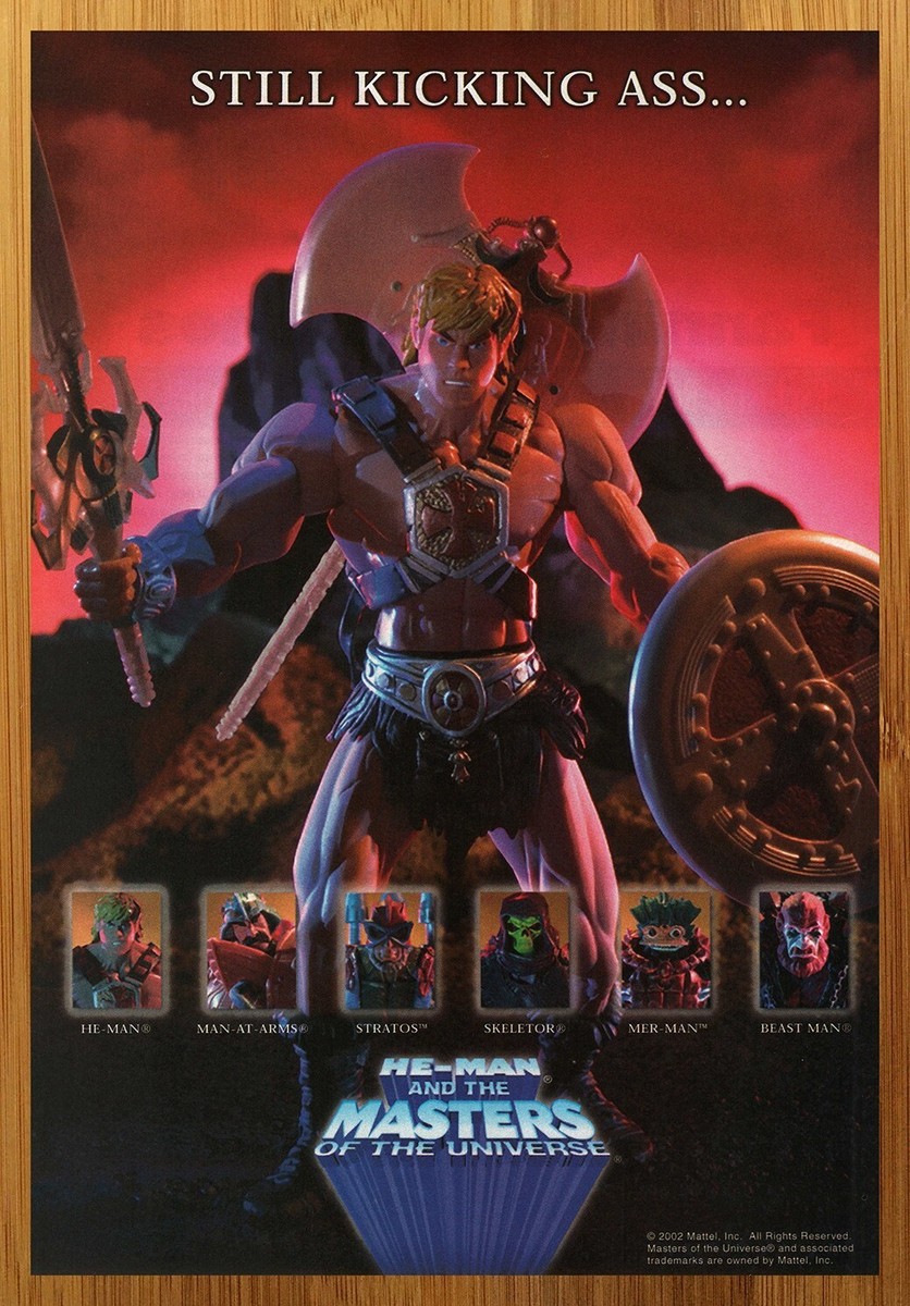 2002 He-Man Masters of the Universe Action Figures Print Ad/Poster