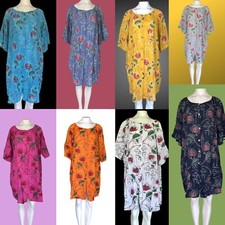 T BY TRASNPARENTE Women's 50/50 Tunic Flower Print ONE size Made in Italy
