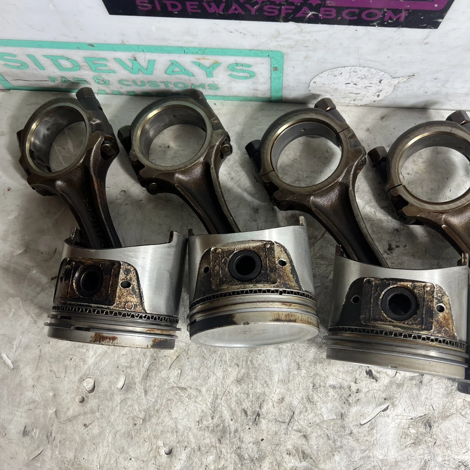 Комплект поршней и соединительных стержней двигателя 79-83 Nissan 280zx из 6 тарелок L28 2,8 л 280z - Изображение 3 из 4