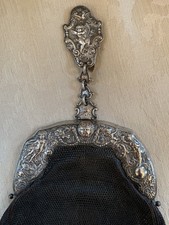 Extremely Rare Art Nouveau Sterling Silver Chatelaine Fantasy Purse Gorham
