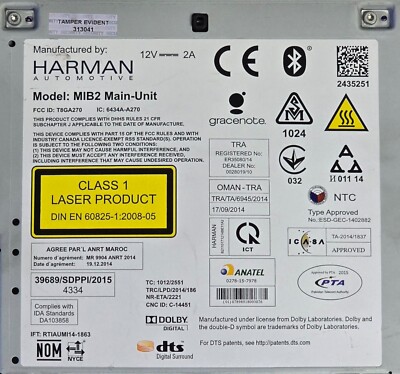 Genuine Audi Harman Mib2 Multimedia Control Unit OEM 8W0035890D