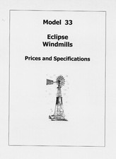 Eclipse Windmill Model 33 Prices and Specifications (please read description)