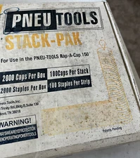 [2000 Caps And Staples]PNEU TOOLS    1” Roofing Caps And Staples