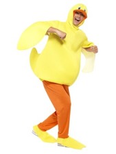 Adult Deluxe Duck Fancy Dress Costume Bird Chicken Suit 38-44" by Smiffys