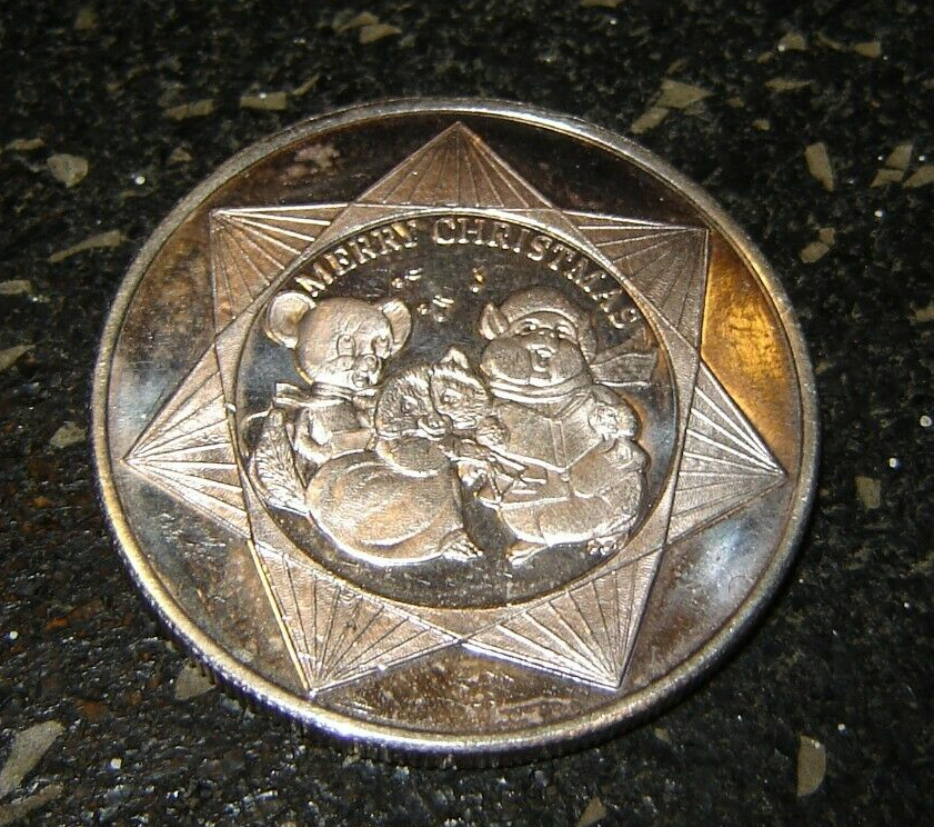 1997 Santa Claus Christmas 1 Oz .999 Fine Silver Round Rare | eBay