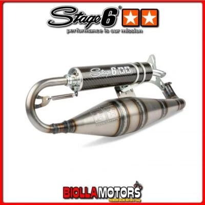 STAGE6-RD S6-9416602 MARMITTA STAGE 6 R1200 RACE SIL. IN CARBONIO MINARELLI ORIZZONTALE