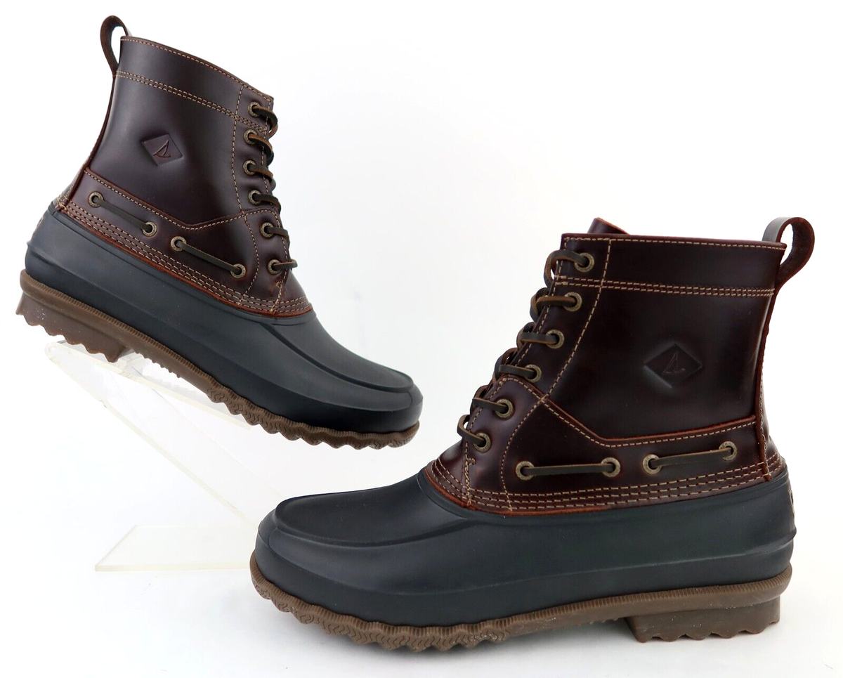 Sperry Top-Sider Men\'s 11 Duck Boots Amaretto Black 11 Waterproof Preppy Coastal Amazon.com | Sperry Men main image 3