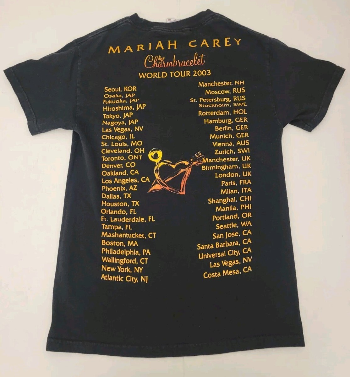 Mariah Carey 1998 Tour Tシャツ 中古】MARIAH CAREY 1998 TOUR TEE ｻｲｽﾞL オールド マライア