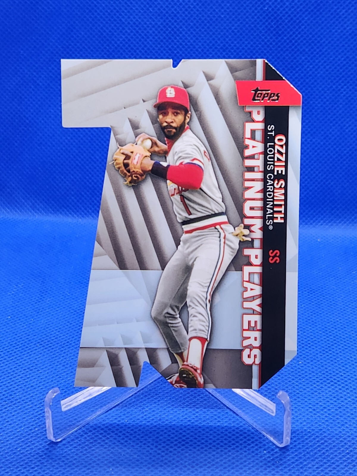 2021 Topps Platinum Players Die Cut PDC-21 Ozzie Smith St Louis Cardinals