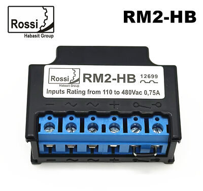 RM2-HB Rossi RM2 inputs Rating From 110 to 480Vac 0,75A rectifier module