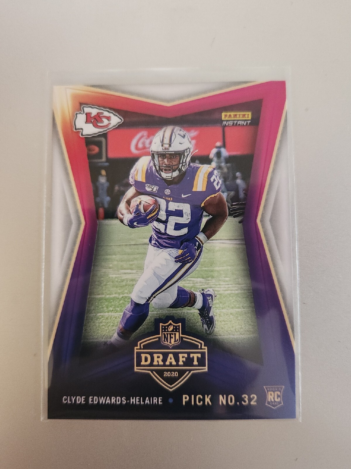 2020 Panini Instant Draft Night #11 Clyde Edwards-Helaire RC 1/1065 QTY! Chiefs