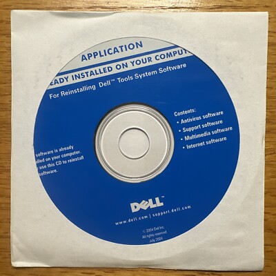 Dell Application Reinstallation CD/DVD - Tools System Software