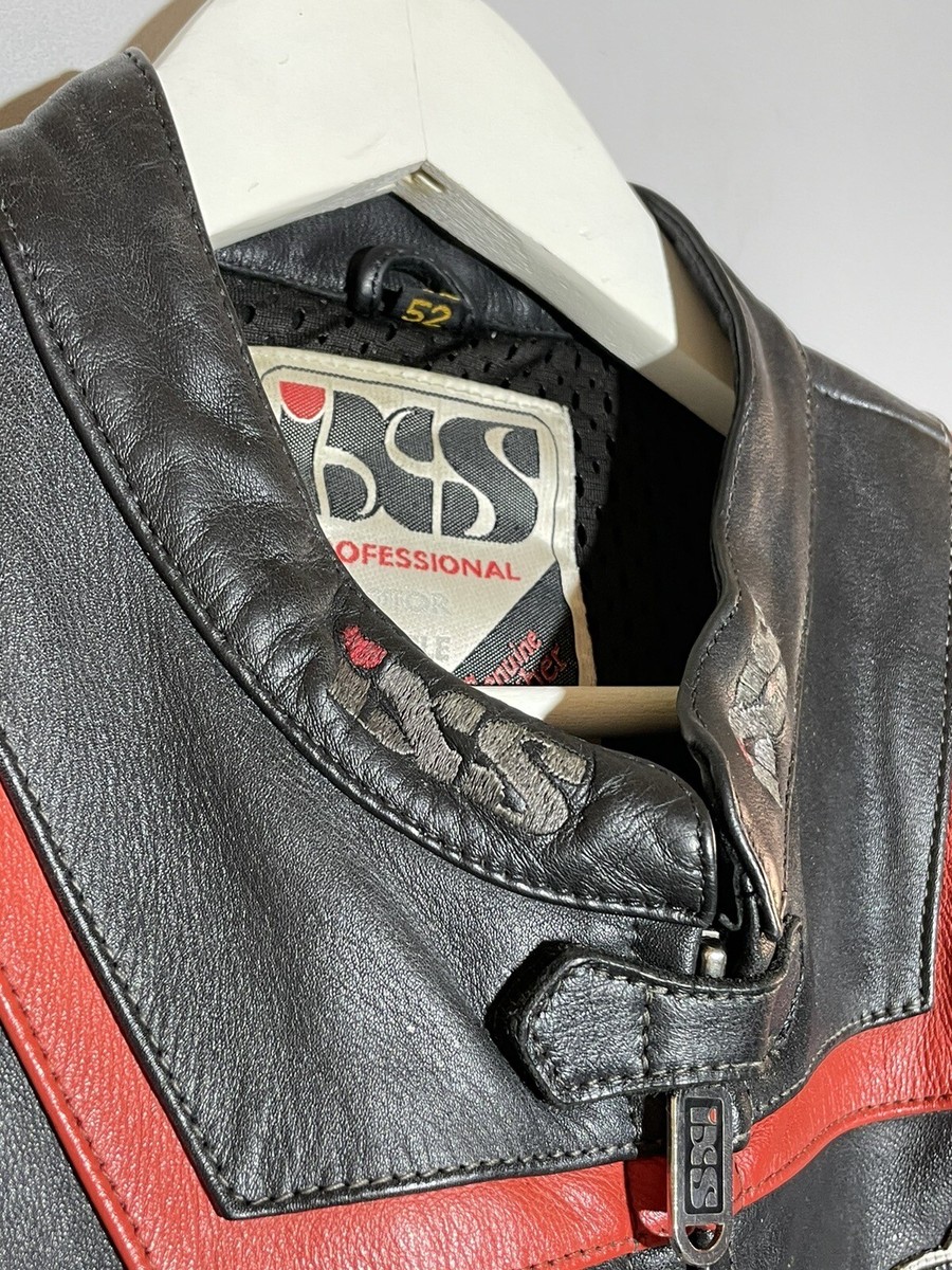 Vintage IXS Professional Leather Jacket Patchwork Motorcycle | eBay