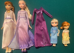 Hasbro Frozen 2 Anna Elsa Young Anna Young Elsa Elsa Nightgown Doll Lot Ebay