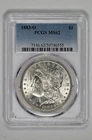 1883 O $1 Morgan Silver Dollar PCGS MS 62 with New Holder