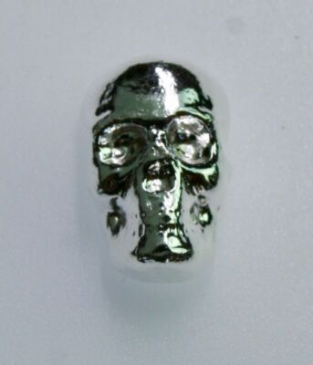 #ad Skull shaped 1 oz .999 silver bullion YPS Yeager#x27;s Poured $137.37