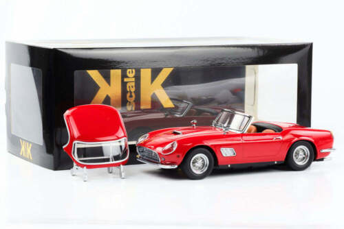 1:18 Ferrari 250 GT California Spider US Version 1960 Rouge Kk Échelle Diecast - Photo 1/4